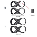 1Pair Figure 8 Weight Lifting Strap Deadlift Wrist Strap for Gym Fitness Pull-Up