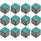 12Pcs Cue Stick Wiping Powder Pool Table Cue Chalk Billiards Playing Accessories Pool Cue Chalk Cubes for Pool Billiard Snooker